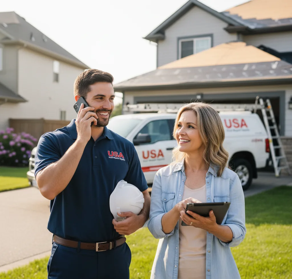 USA Roof Repair Experts customer support in Wautoma